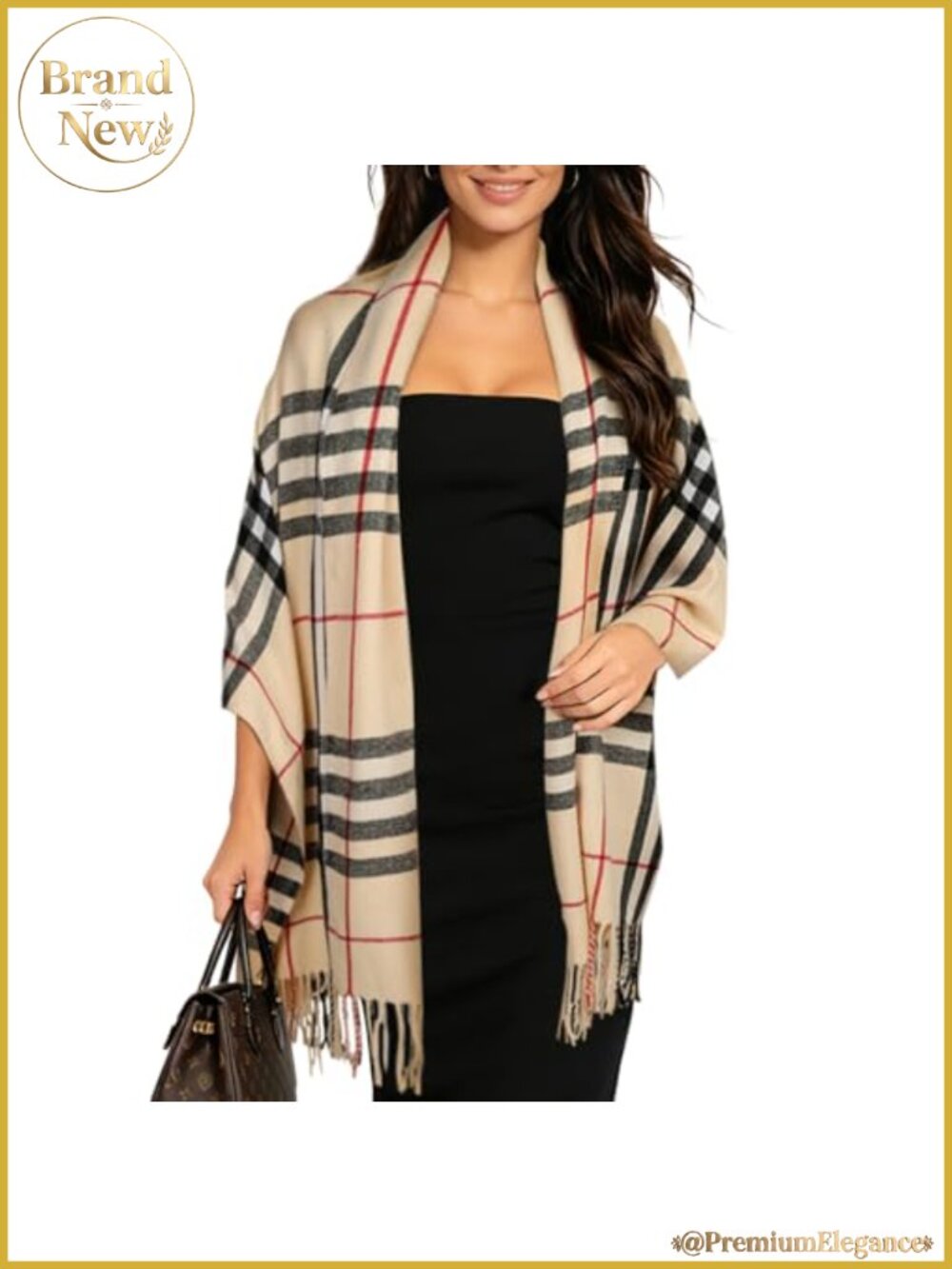 Pashmina Texture Silky Shawl Wrap Evening Dress Blanket Poncho Cape